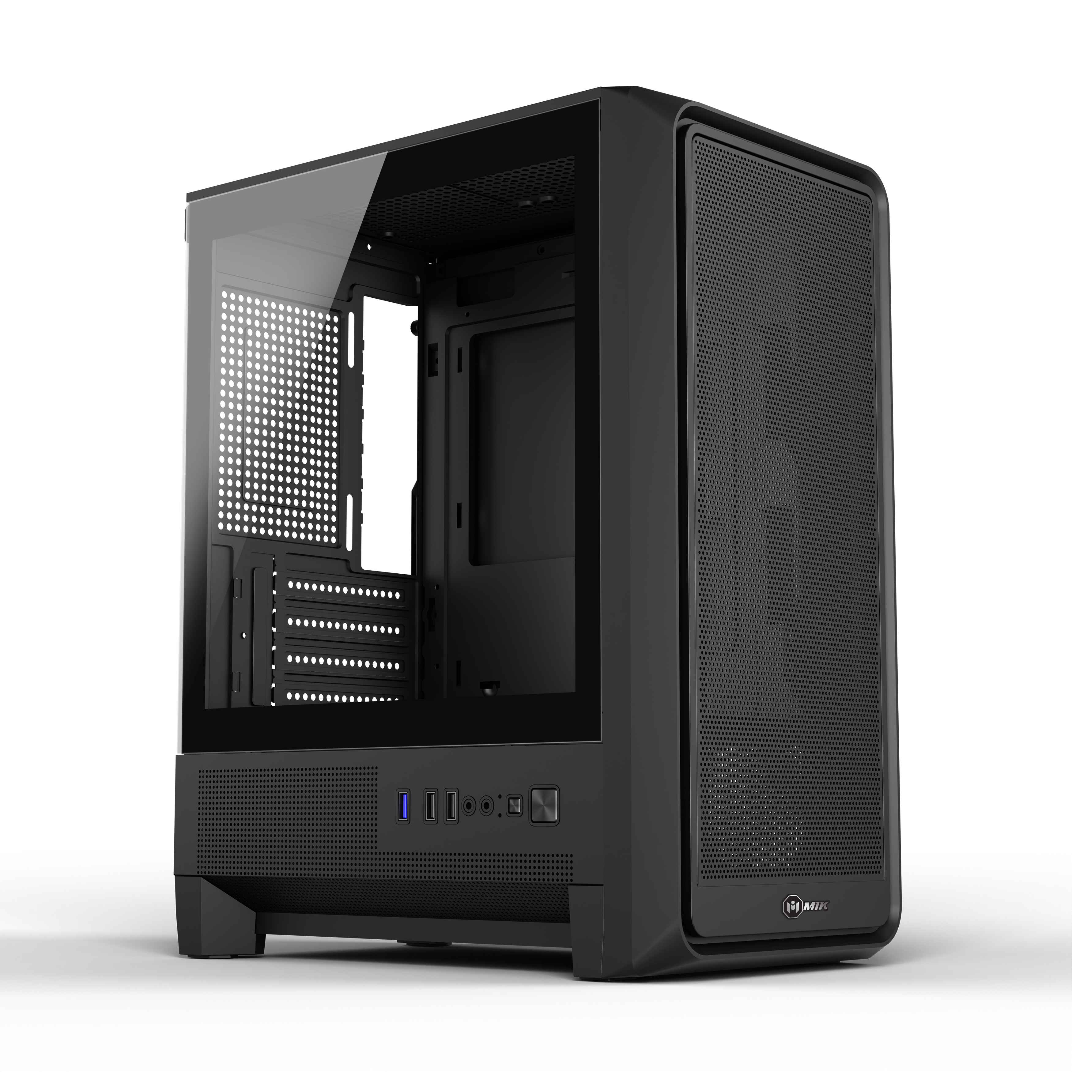 Vỏ Case MIK H2 Black (mATX/0fan) - Hình 2