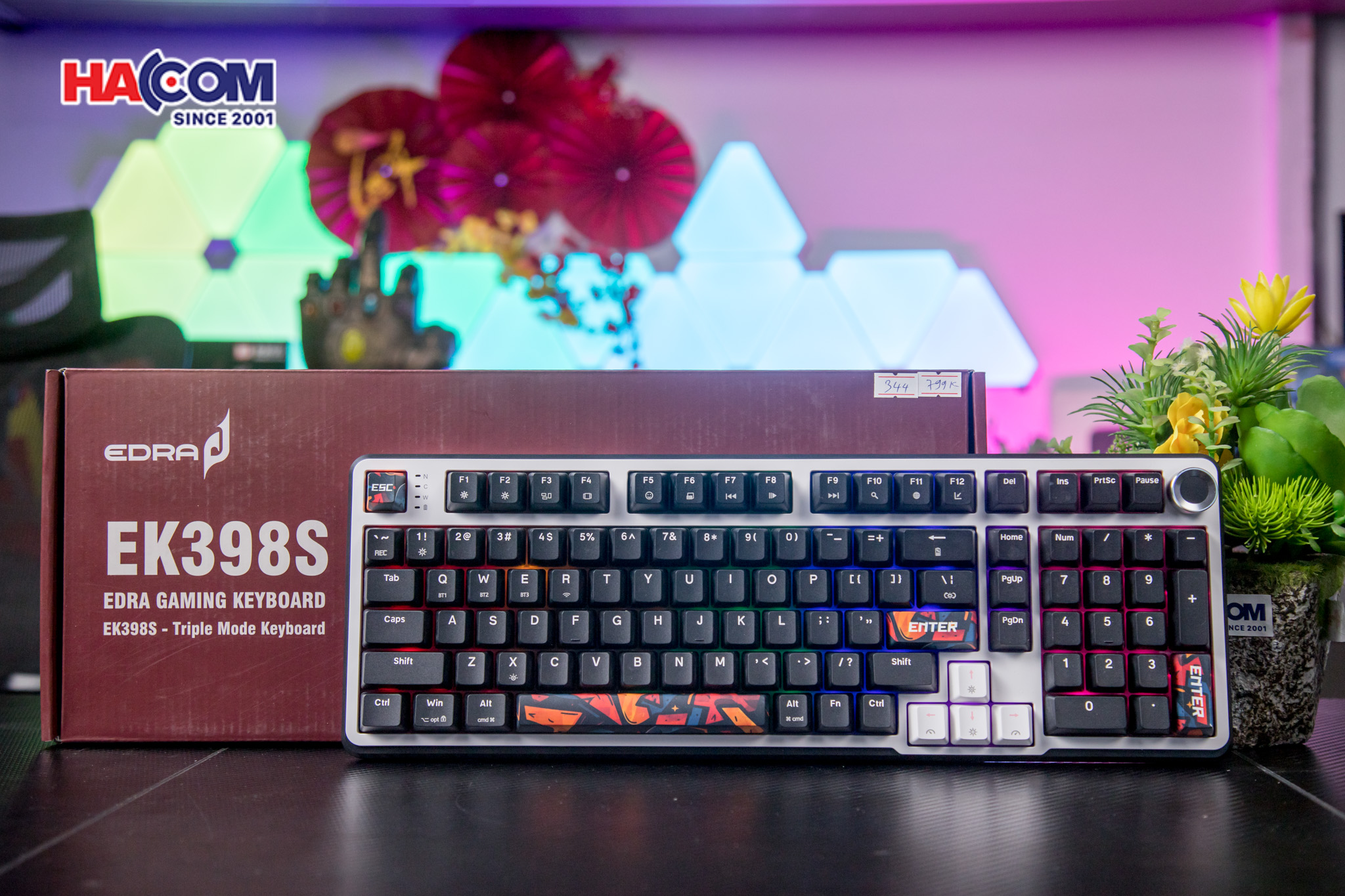 Bàn phím cơ EDRA EK398S (Triple Mode) - Hình 7