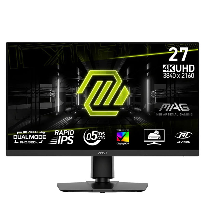 Màn hình MSI MAG 272URDF E16 (27 inch/Rapid IPS/UHD-160HZ/FHD-320Hz/0.5ms)