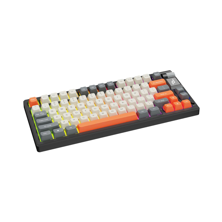 Bàn phím cơ không dây EDRA EK375WA (Xám + Trắng ngà + Cam)(HB) - Hình 5