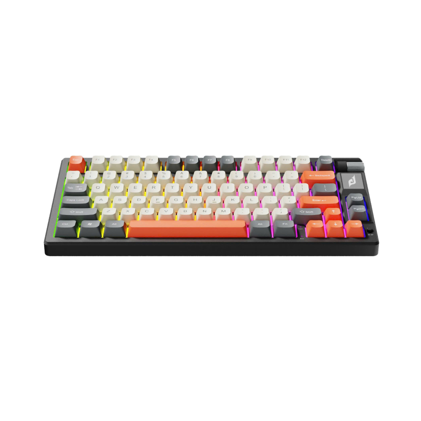 Bàn phím cơ không dây EDRA EK375WA (Xám + Trắng ngà + Cam)(HB) - Hình 6
