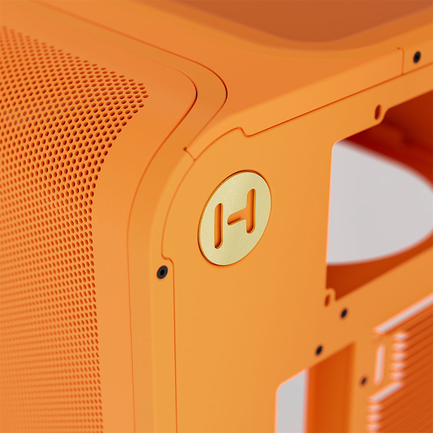 Vỏ case HYTE X50 Astra Orange (eATX/0 Fan) - Hình 4