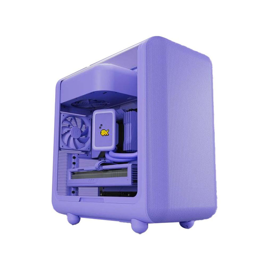 Vỏ case HYTE X50 Taro Milk (eATX/0 Fan) chính hãng