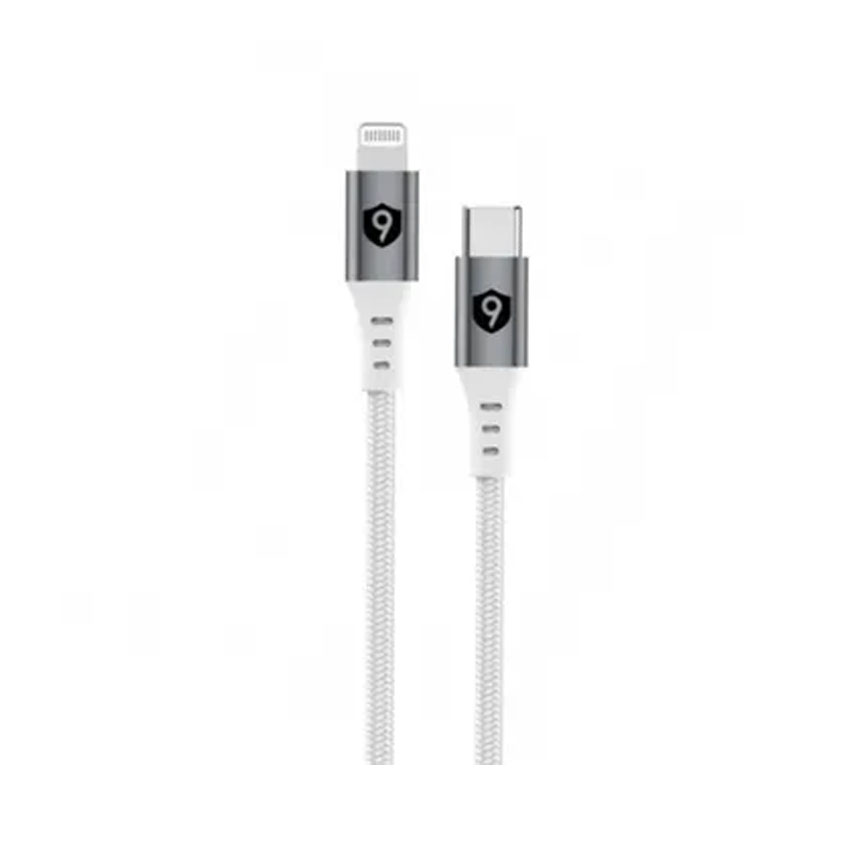Cáp 9FIT USB-C to Lightning 1M White - 9FCA002W chính hãng