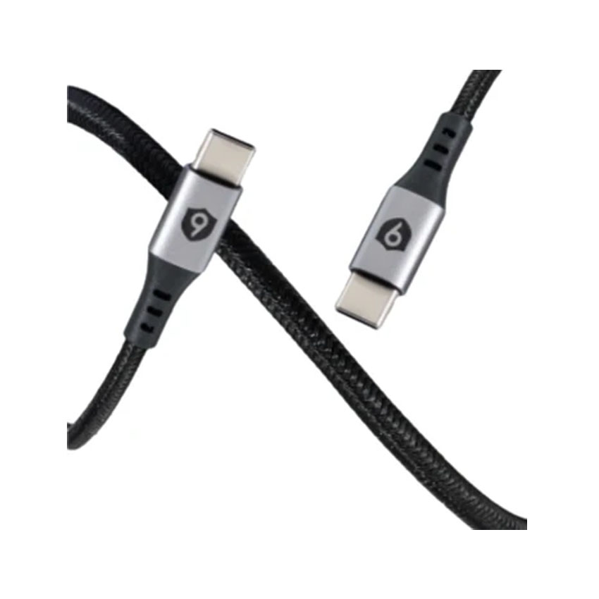 Cáp 9FIT USB-C to USB-C 1M Black - 9FCA001B - Hình 3
