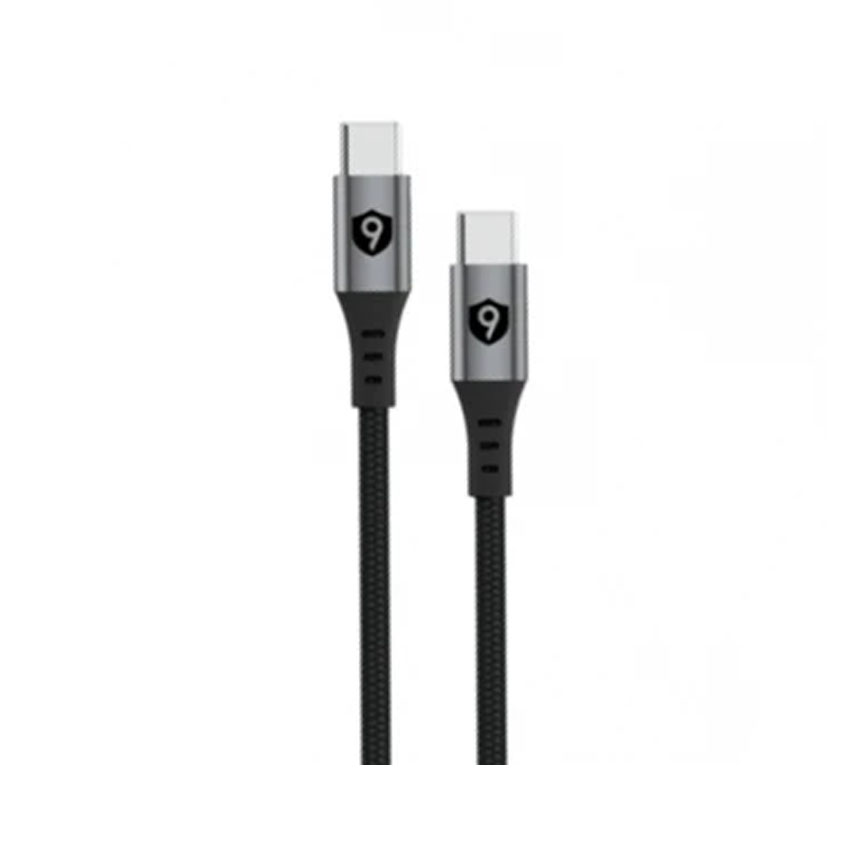 Cáp 9FIT USB-C to USB-C 1M Black - 9FCA001B chính hãng