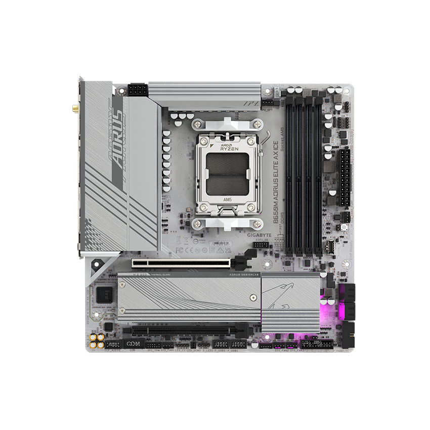Mainboard Gigabyte B650M AORUS ELITE AX ICE DDR5 - Hình 2