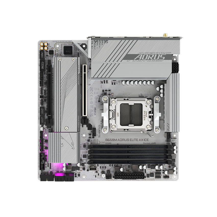 Mainboard Gigabyte B650M AORUS ELITE AX ICE DDR5 - Hình 4