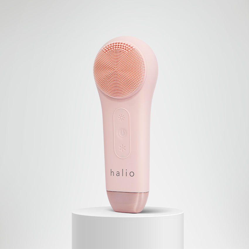 Máy Rửa Mặt Massage Tích Hợp Liệu Pháp Ánh Sáng Và Nhiệt Halio Multi-task Cleansing & Massaging Device with Red Blue Light Therapy 5 in 1 - Màu Hồng 2