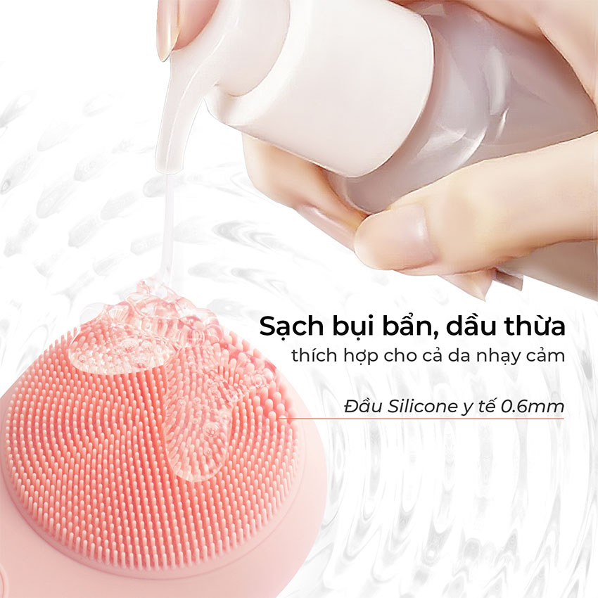 Máy Rửa Mặt Massage Tích Hợp Liệu Pháp Ánh Sáng Và Nhiệt Halio Multi-task Cleansing & Massaging Device with Red Blue Light Therapy 5 in 1 - Màu Xanh Lá 7
