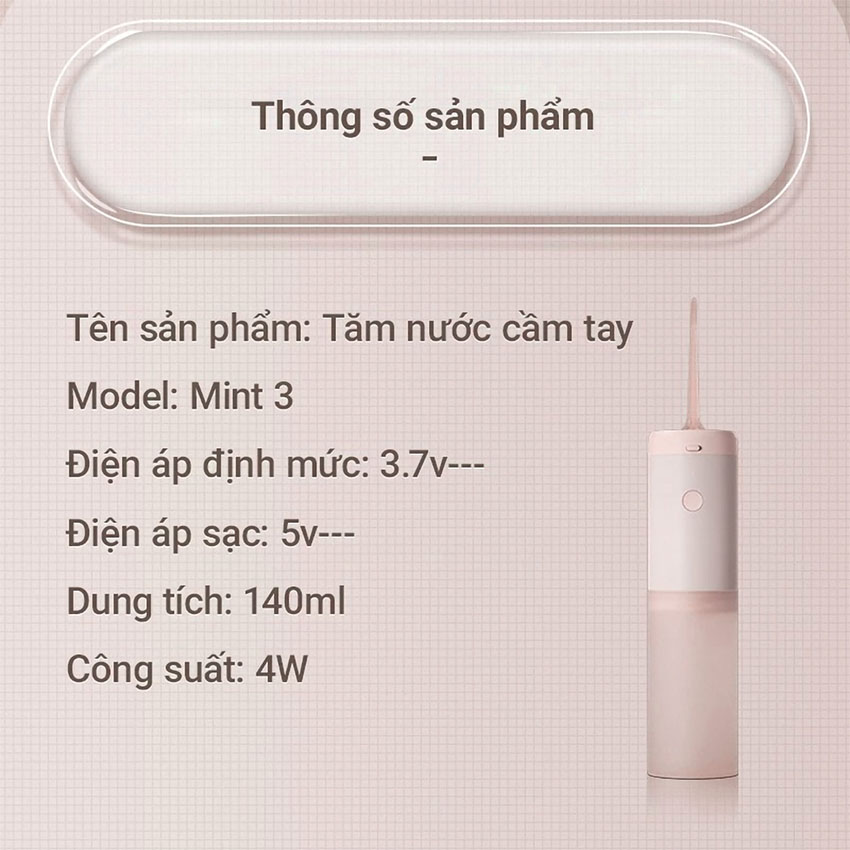 Máy Tăm Nước Enchen Mint 3 - Màu Hồng 6