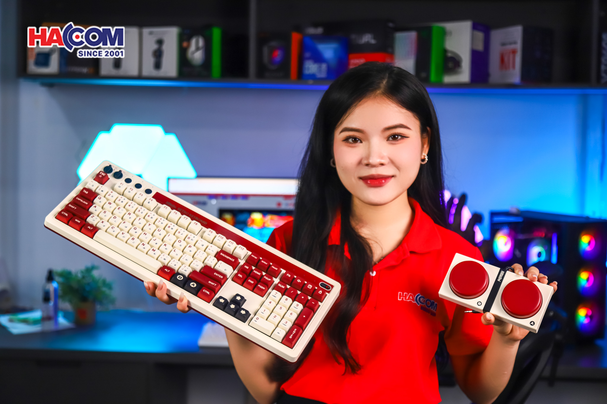 Bàn phím 8BitDo Retro 108 Mechanical Keyboard - Fami 5