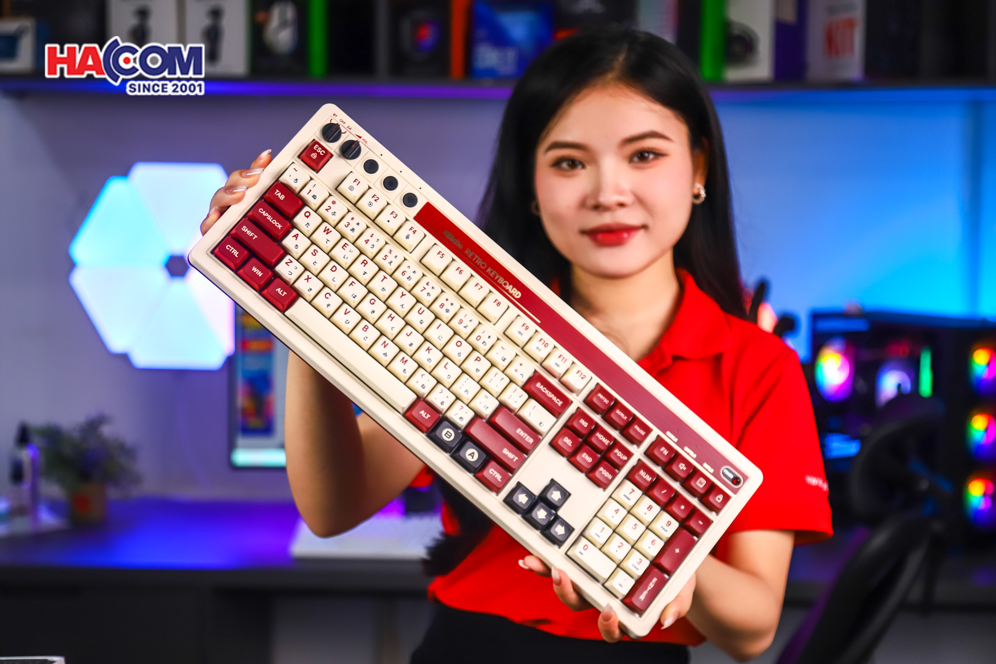 Bàn phím 8BitDo Retro 108 Mechanical Keyboard - Fami 6