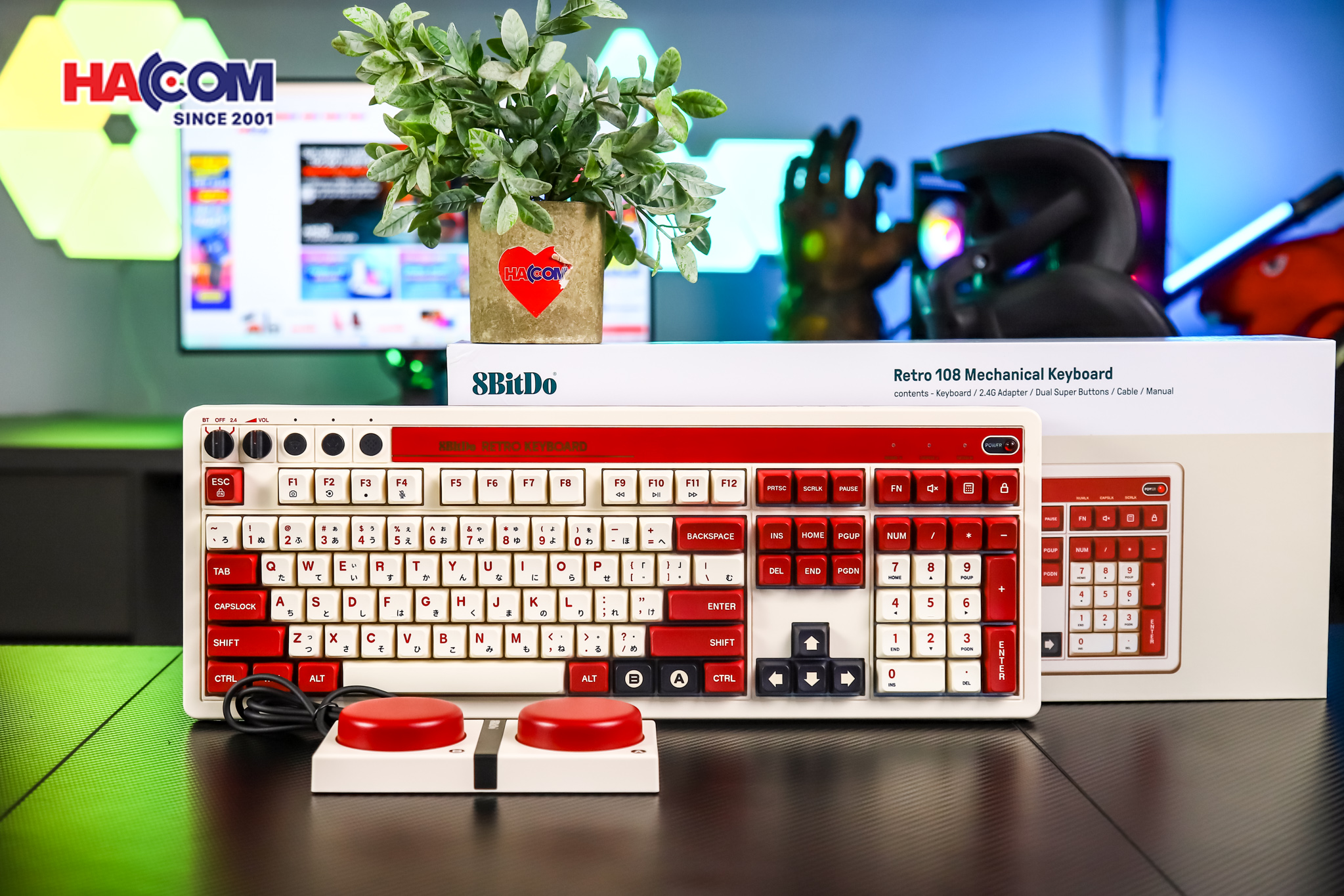 Bàn phím 8BitDo Retro 108 Mechanical Keyboard - Fami 7