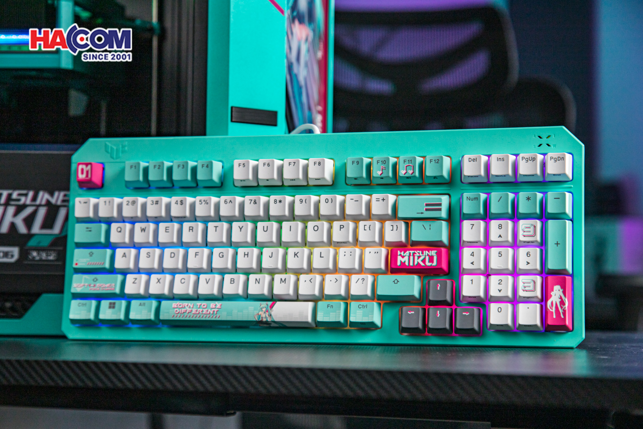 Bàn phím Gaming ASUS TUF K3 Gen II - Hatsune Miku Edition 14