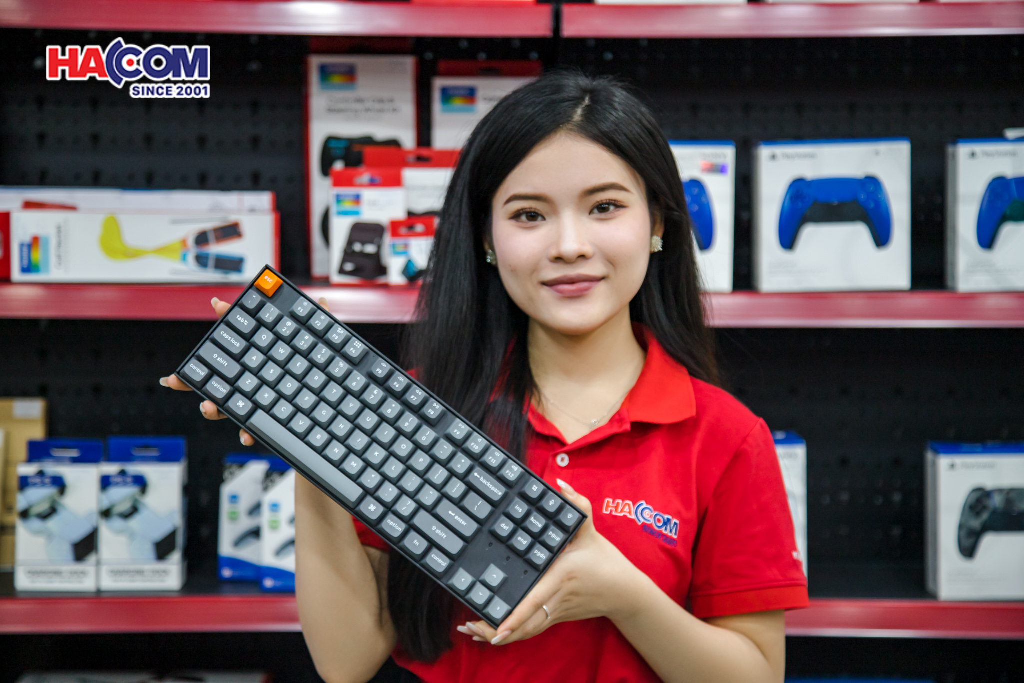 Bàn phím Keychron K8M-H4 K8 Max Swappable RGB Backlight Banana Switch - Black 1