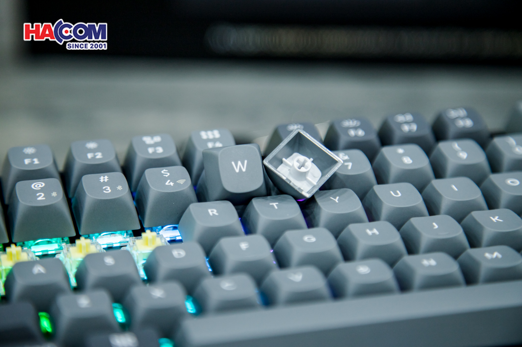 Bàn phím Keychron K8M-H4 K8 Max Swappable RGB Backlight Banana Switch - Black 13