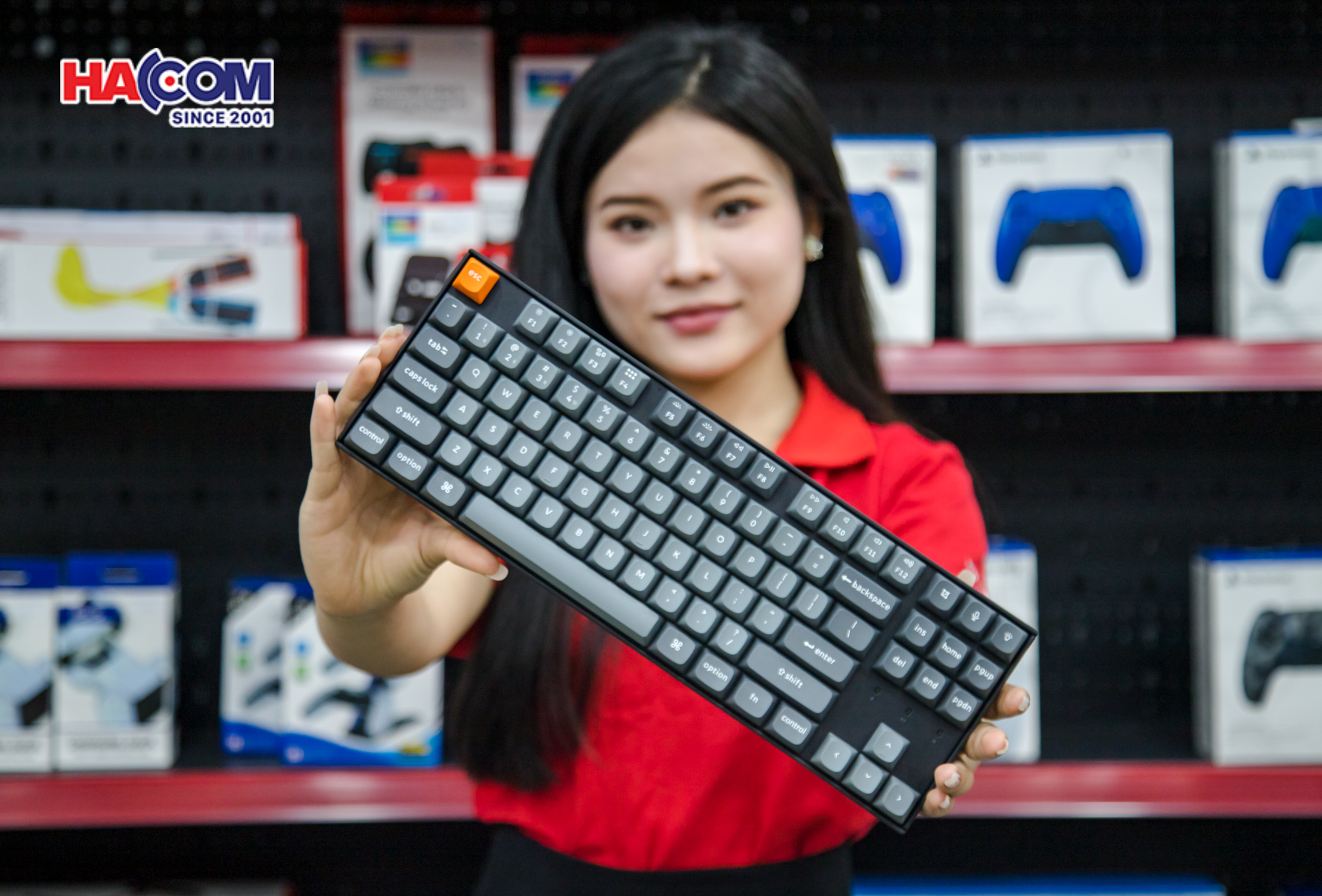 Bàn phím Keychron K8M-H4 K8 Max Swappable RGB Backlight Banana Switch - Black 2