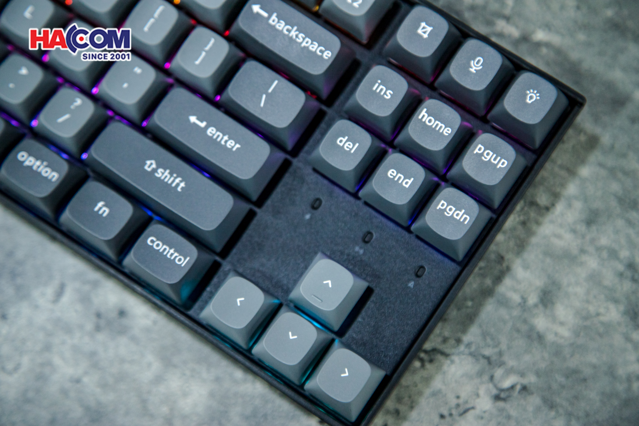 Bàn phím Keychron K8M-H4 K8 Max Swappable RGB Backlight Banana Switch - Black 6