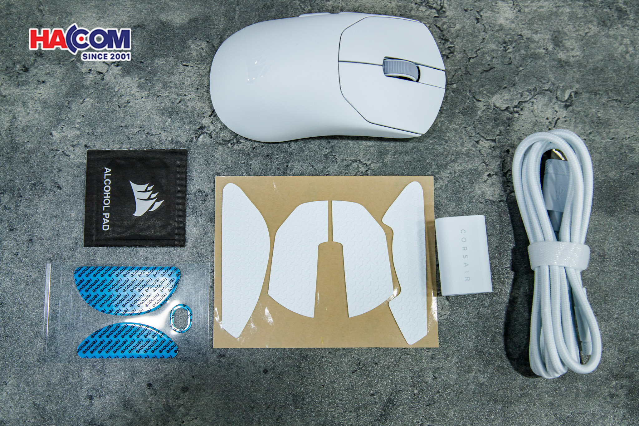 Chuột không dây Corsair SABRE v2 PRO UltraLight White 12