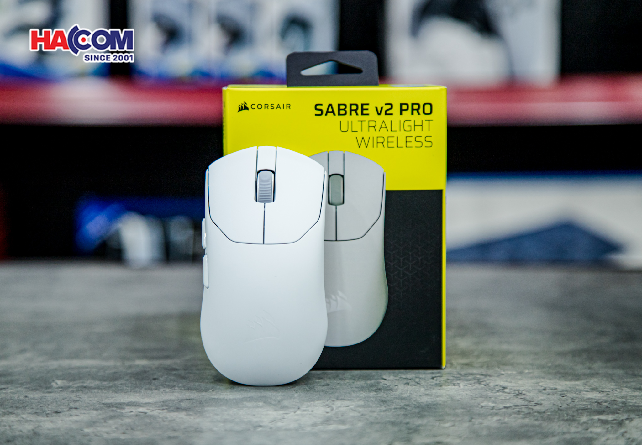 Chuột không dây Corsair SABRE v2 PRO UltraLight White 5