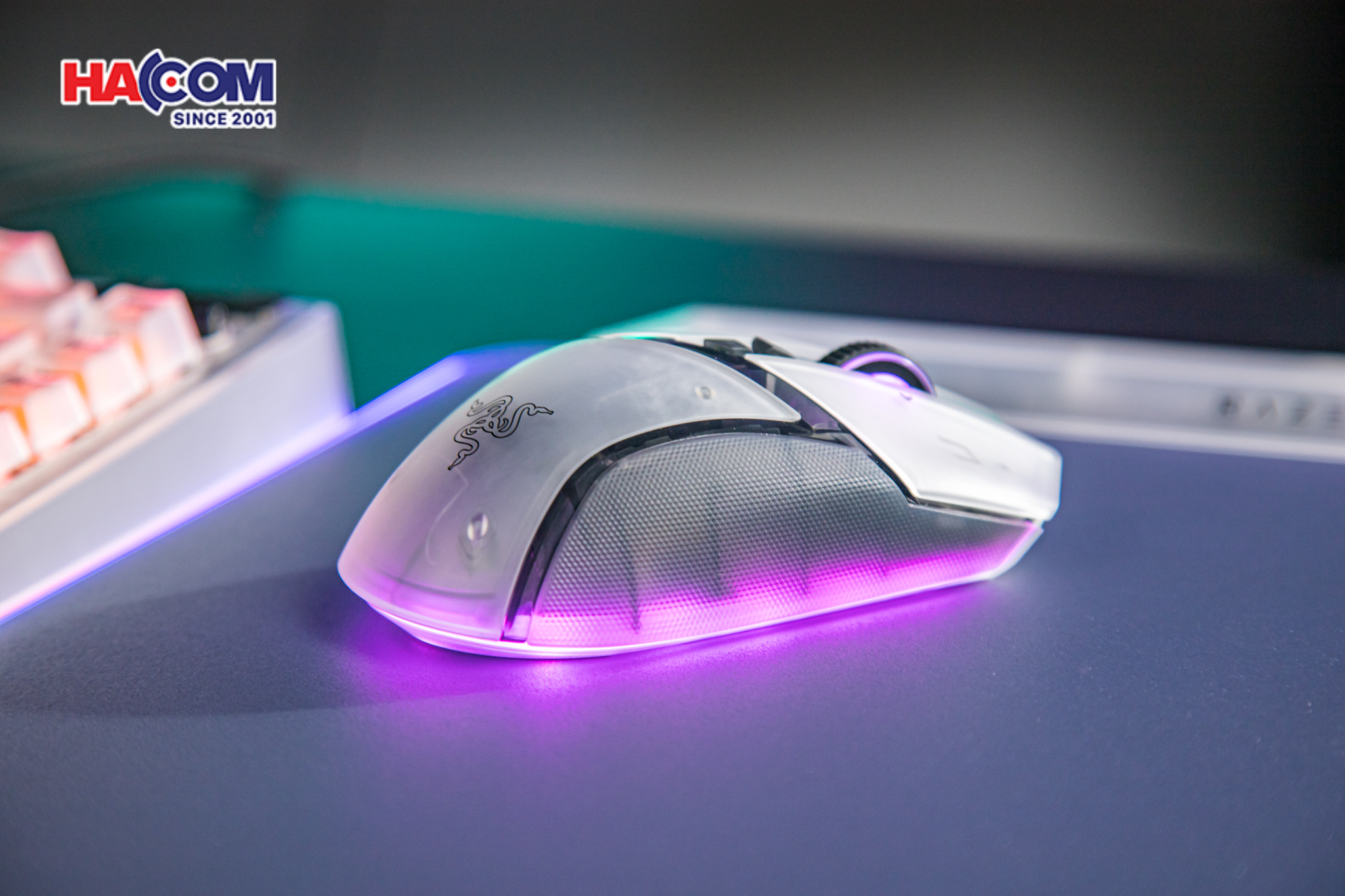 Chuột Razer Basilisk V3 Pro 35K - Phantom White Edition 8