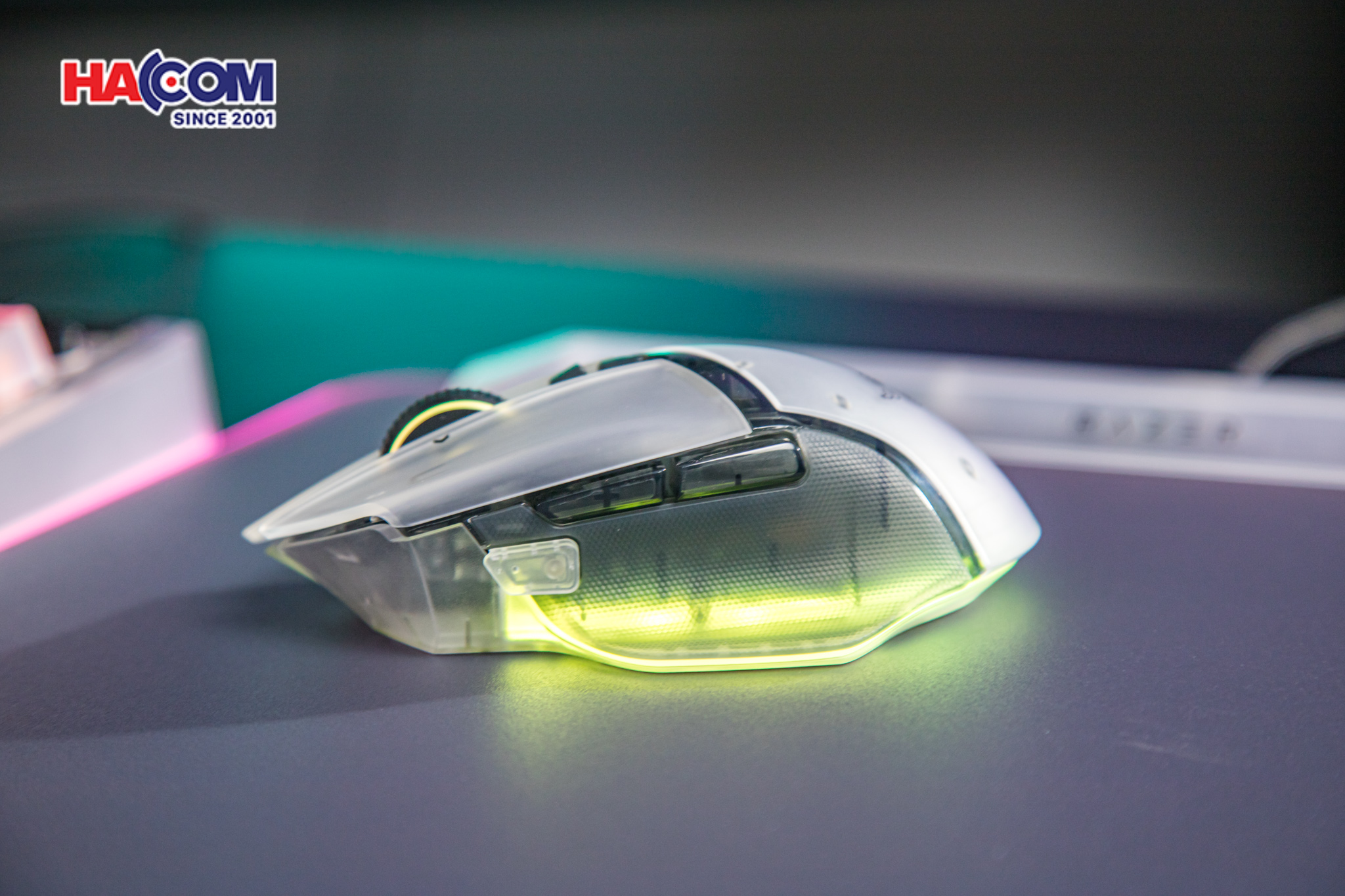 Chuột Razer Basilisk V3 Pro 35K - Phantom White Edition 9