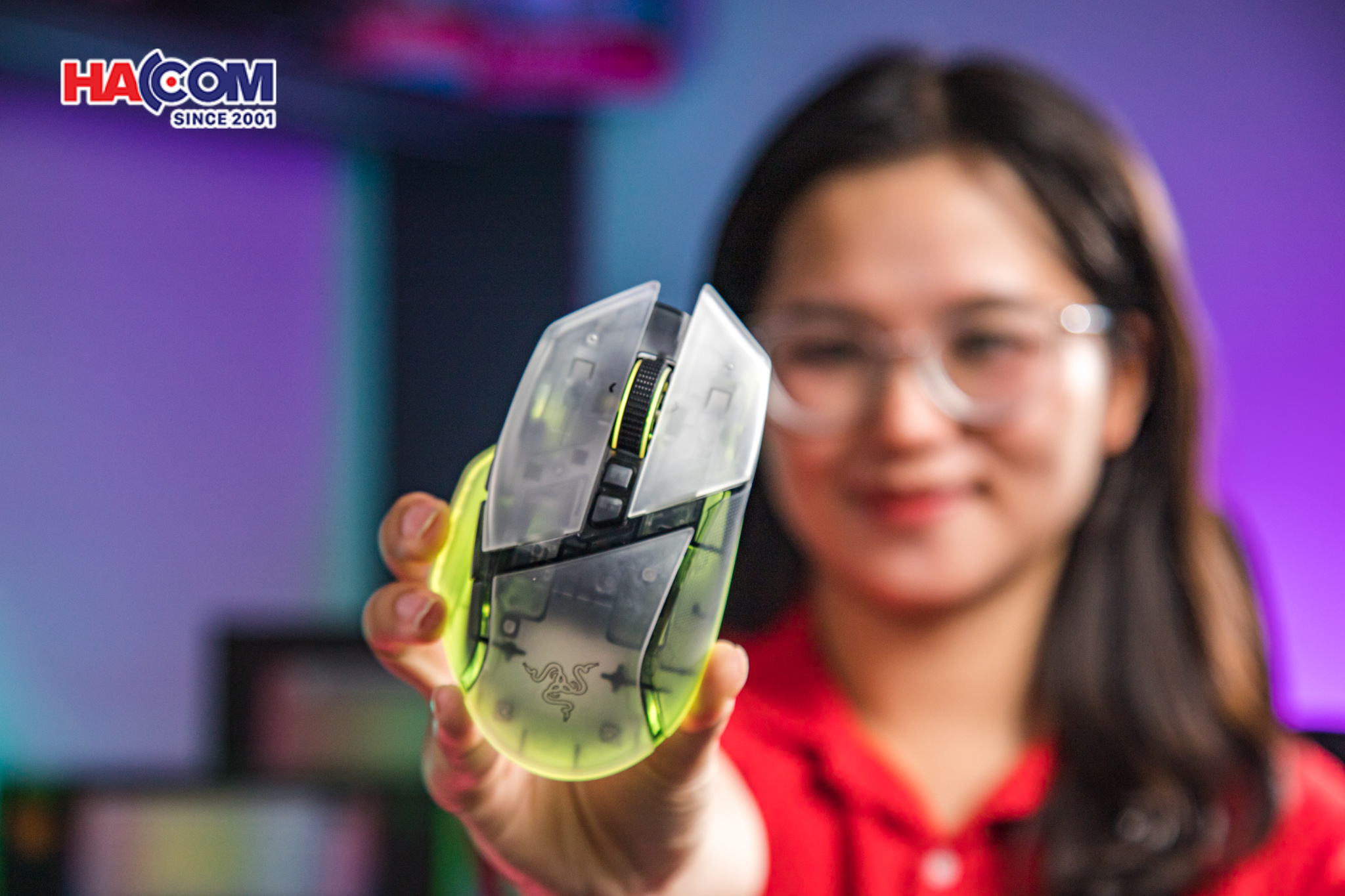 Chuột Razer Basilisk V3 Pro 35K - Phantom White Edition 13