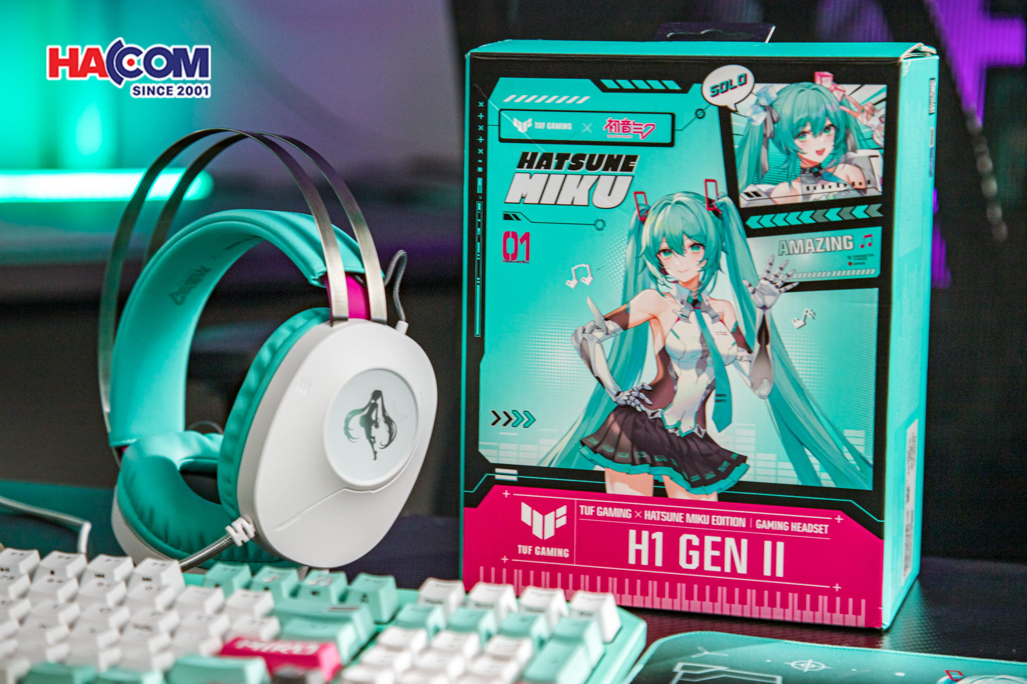 Tai nghe Gaming có dây ASUS TUF H1 Gen II - Hatsune Miku Edition 8