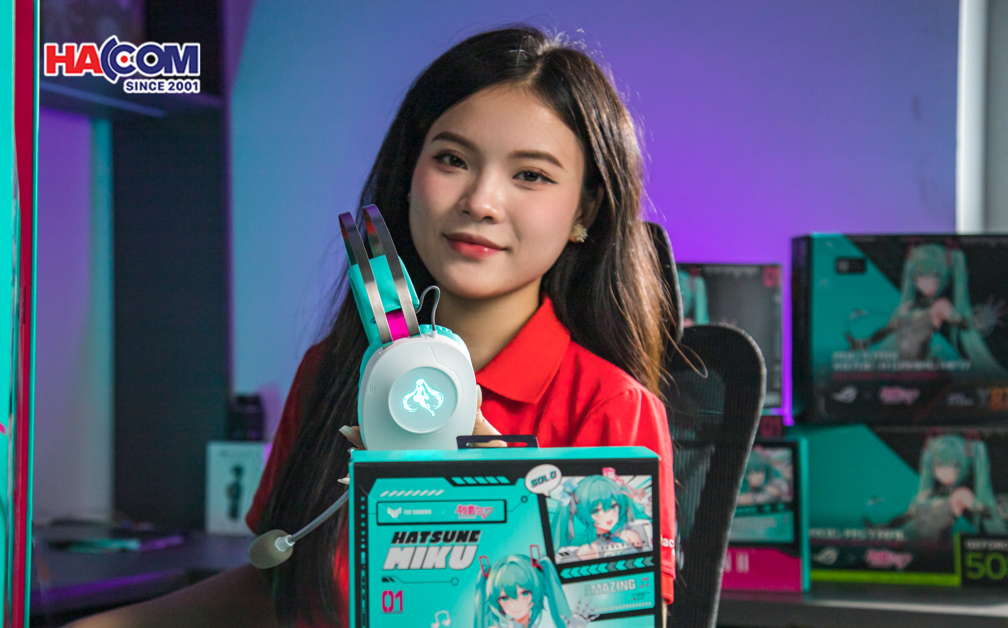 Tai nghe Gaming có dây ASUS TUF H1 Gen II - Hatsune Miku Edition 12