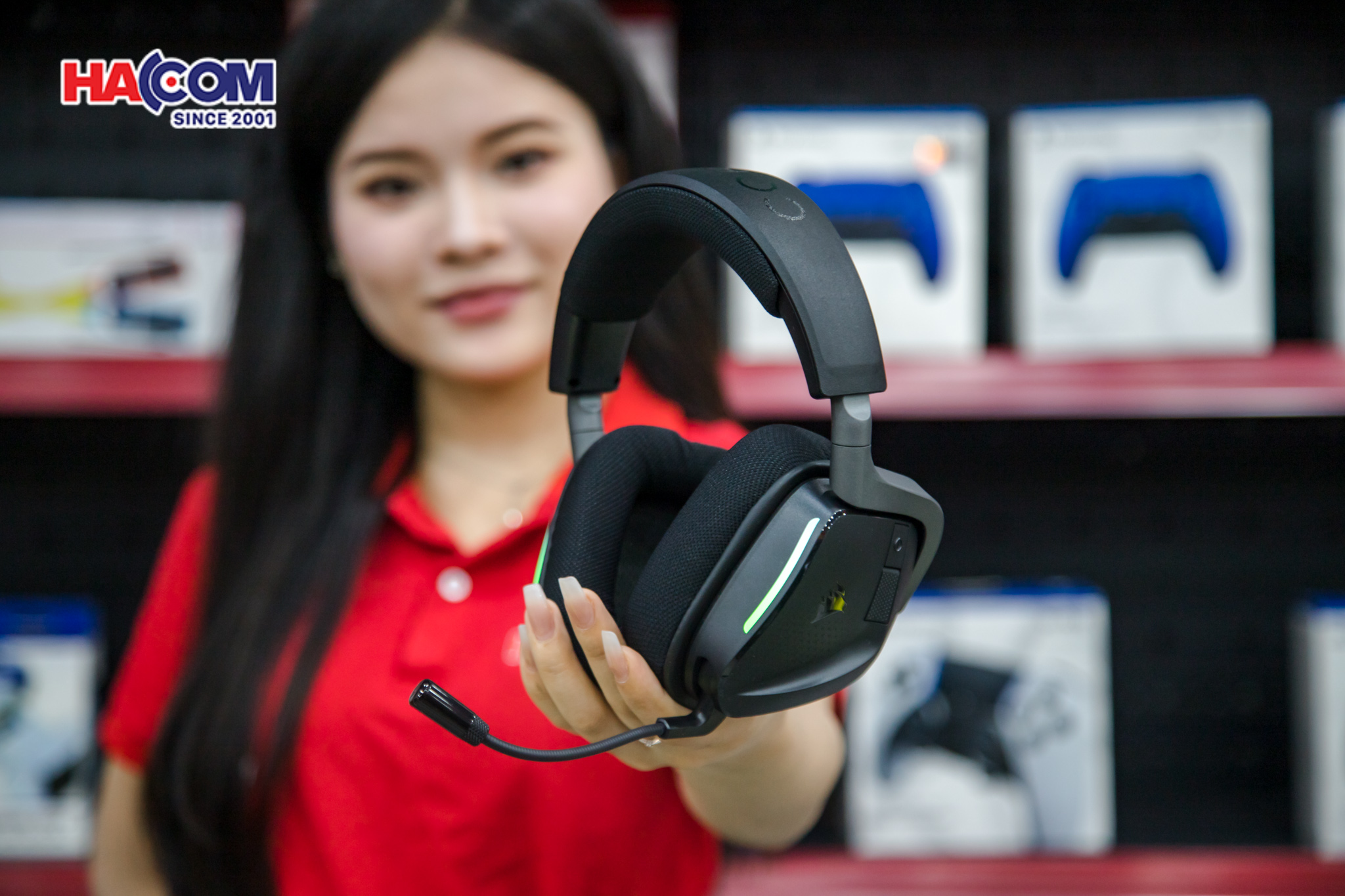 Tai nghe không dây Corsair VOID V2 MAX Carbon 1