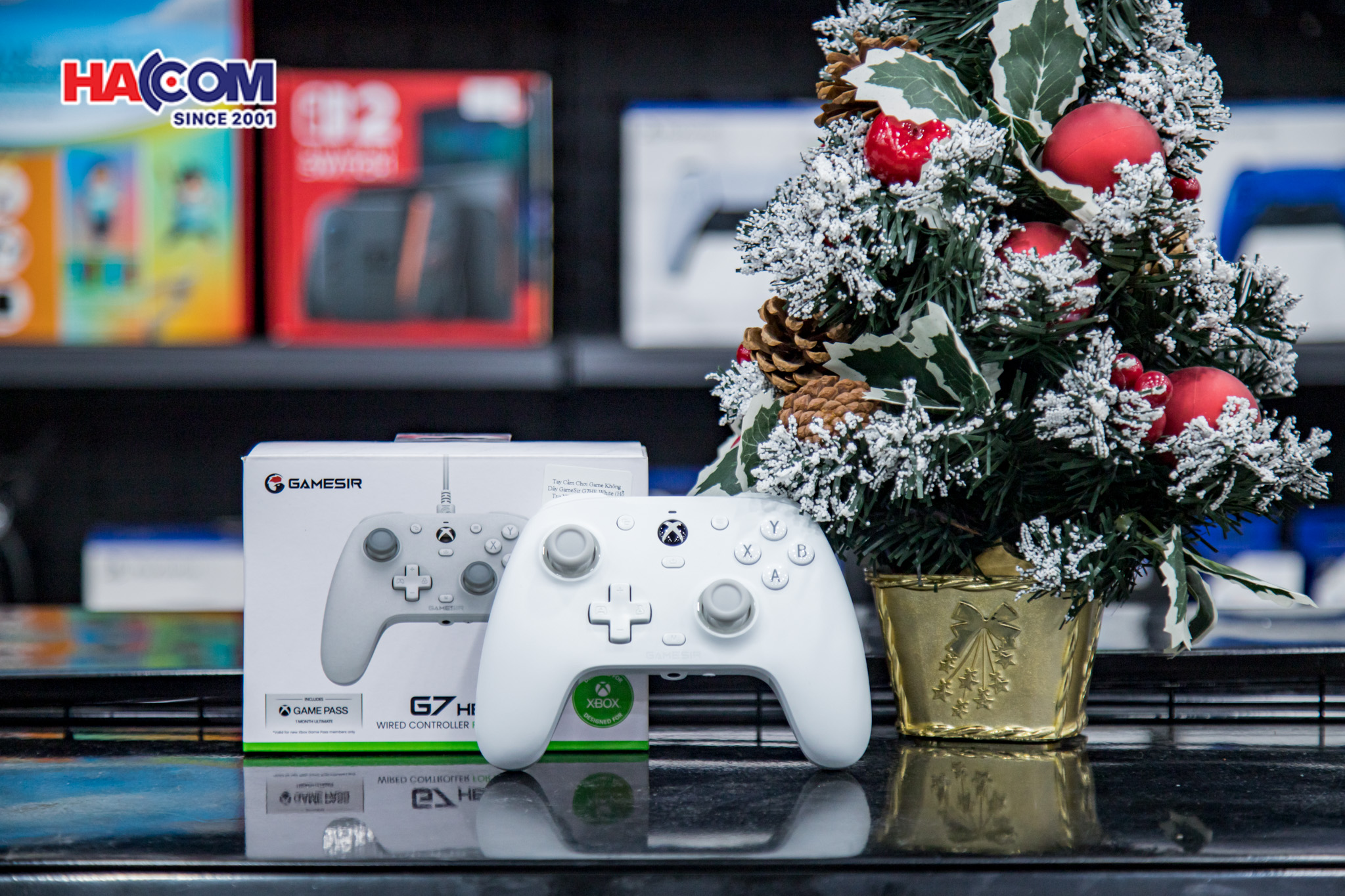 Tay Cầm Chơi Game Có Dây GameSir G7HE Màu Trắng 7