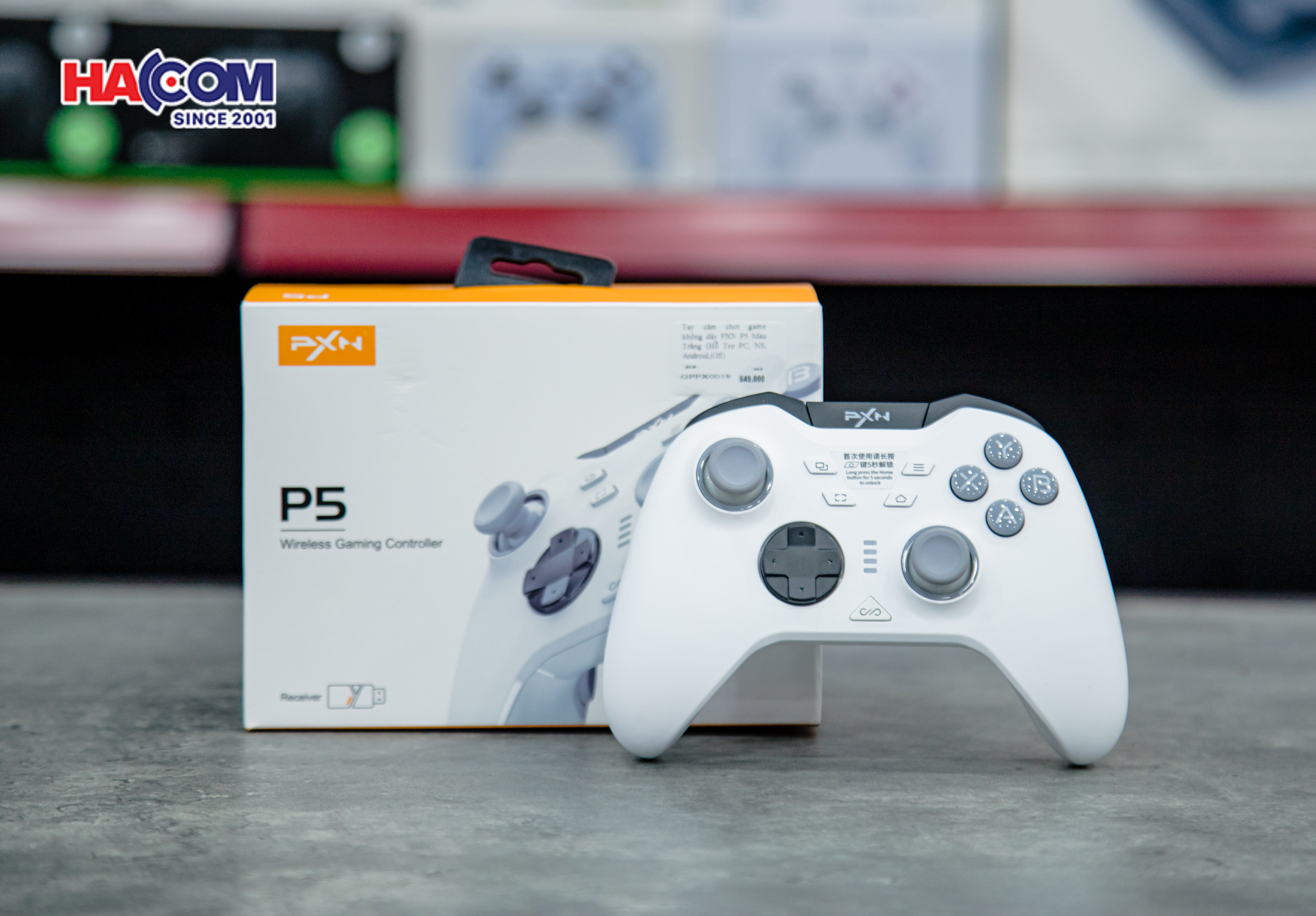 Tay cầm chơi game không dây PXN P5 Màu Trắng 8