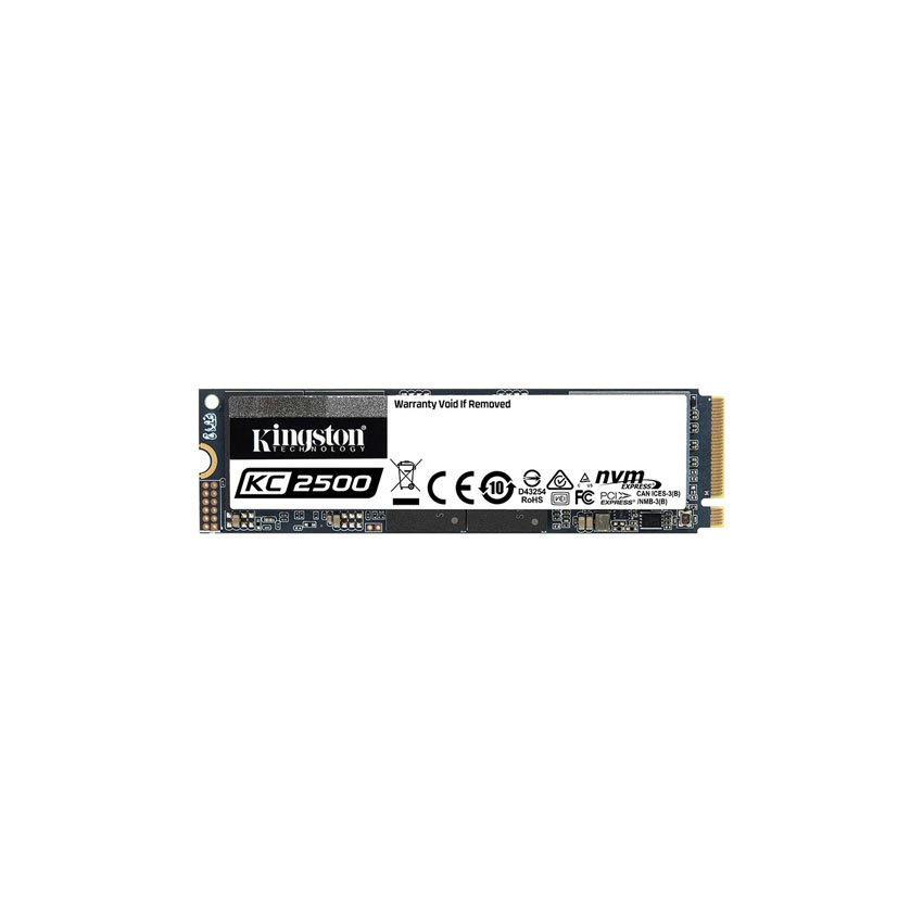 Ổ cứng SSD Kingston KC2500 250GB NVMe M.2 2280 PCIe Gen 3x4 (Đọc 3500MB/s - Ghi 1200MB/s) - (SKC2500M8/250G)