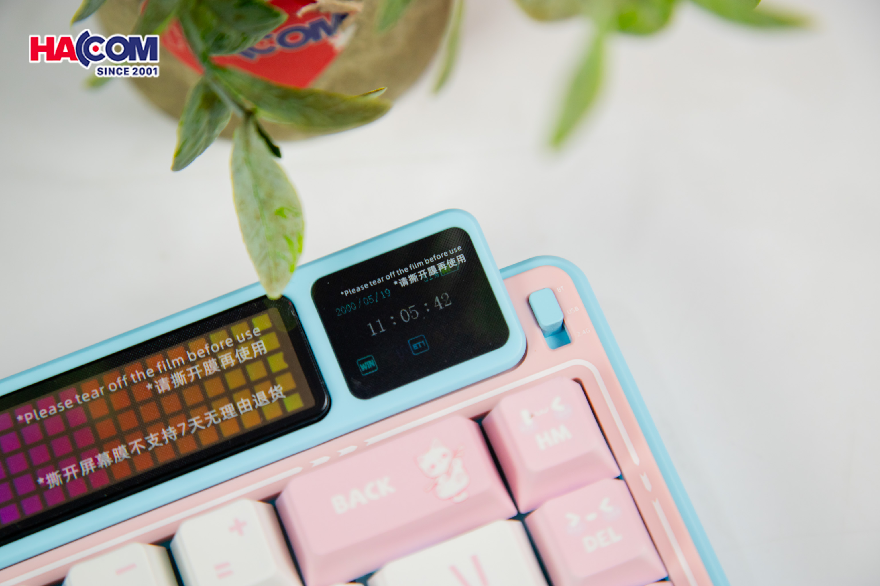 Bàn phím cơ LEOBOG AMG65 (3 Mode/ Hồng + Trắng + Xanh Dương/ Jadeite switch) 10