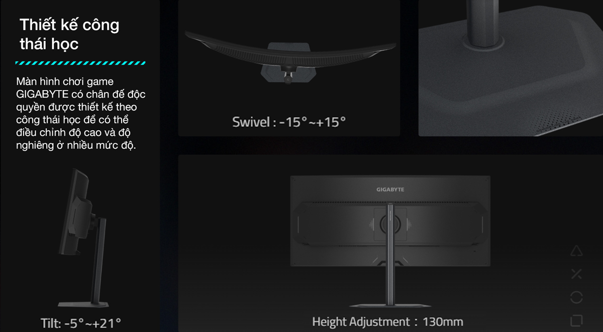 G34WQC2 sở hữu thiết kế độ cong 1500R được nghi&ecirc;n cứu tỉ mỉ để ph&ugrave; hợp với tầm nh&igrave;n tự nhi&ecirc;n của mắt người