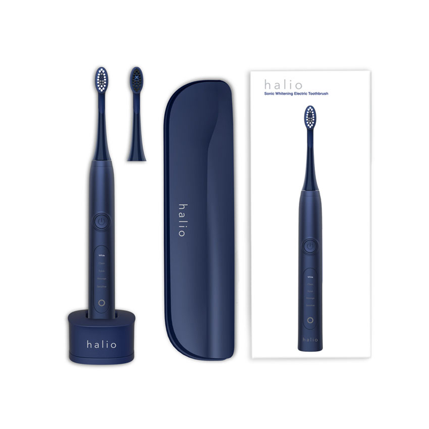 BÀN CHẢI ĐIỆN HALIO SONIC WHITENING PRO - MÀU XANH ĐẬM