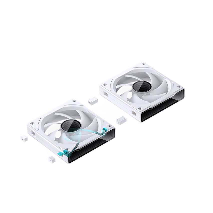 Fan case bộ 3 quạt JONSBO ZK-120W WHITE infinity ( Ghép Nối Không Dây) 5