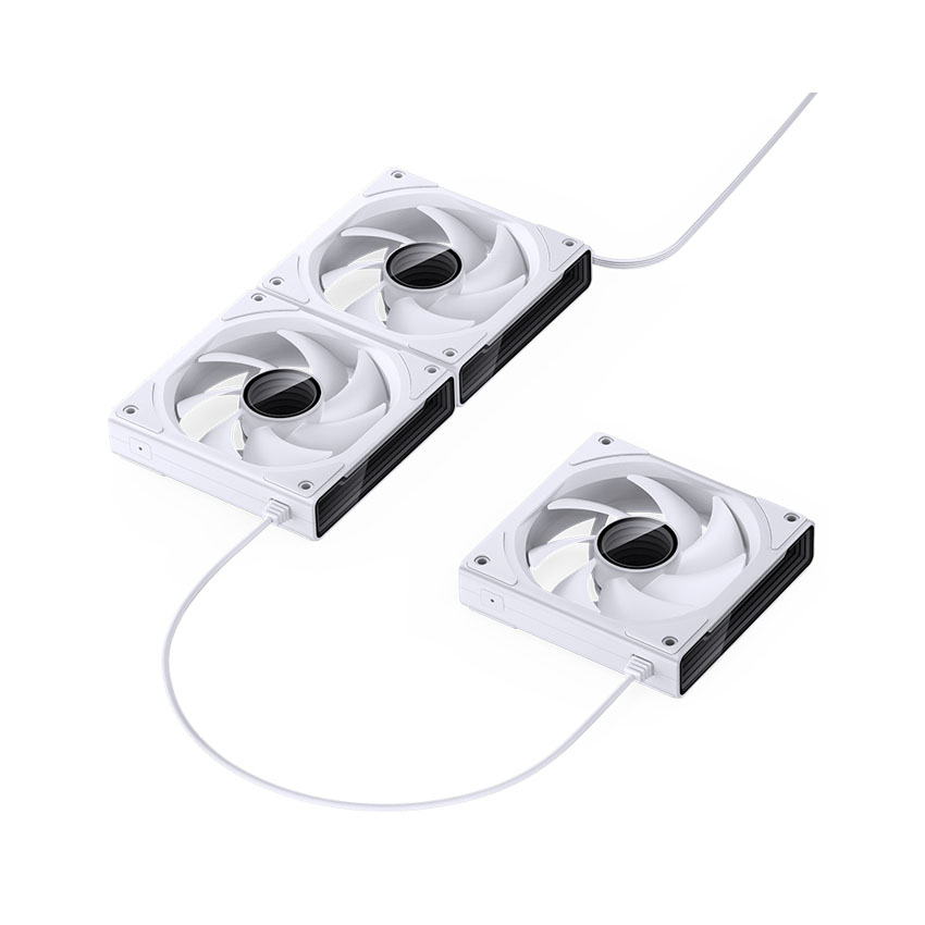 Fan case bộ 3 quạt JONSBO ZK-120W WHITE infinity ( Ghép Nối Không Dây) 6