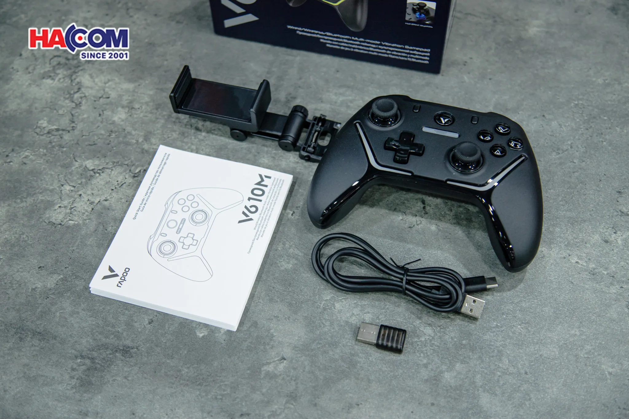 review nhanh tay cam rapoo v610m 2