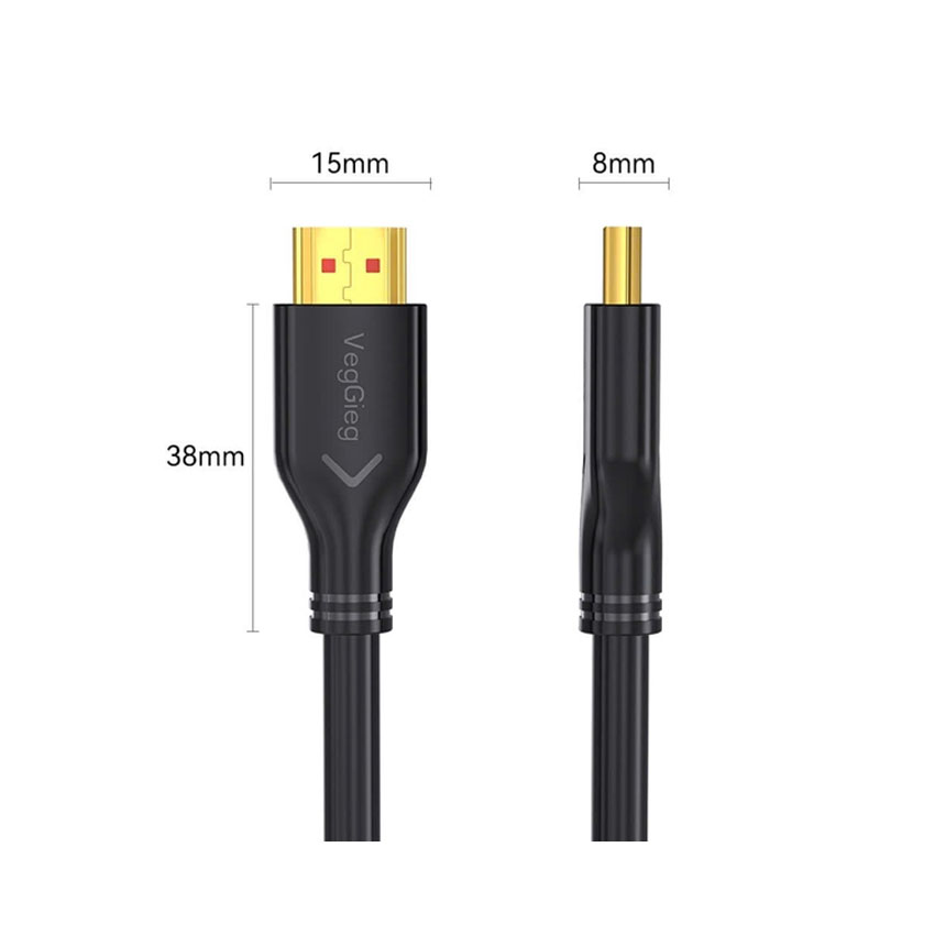 Cáp HDMI 20M VEGGIEG 2.0 Hỗ trợ 4K3D@60Hz VH112 1