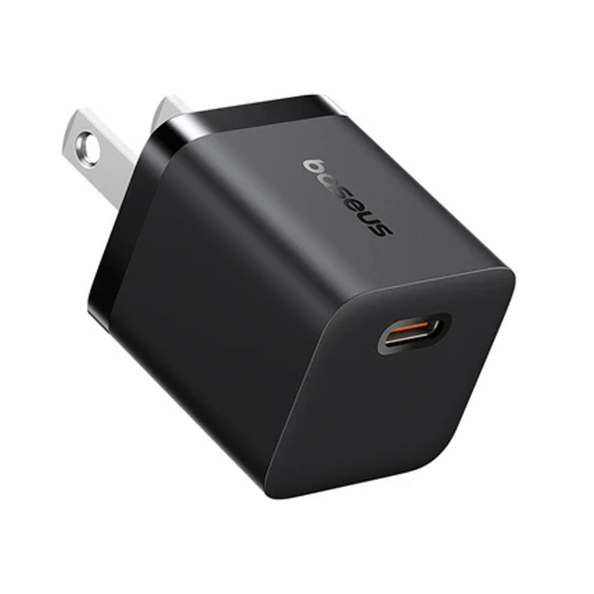 Củ sạc nhanh hiệu Baseus GaN5 (mini) 1C 25W US - Màu đen 2