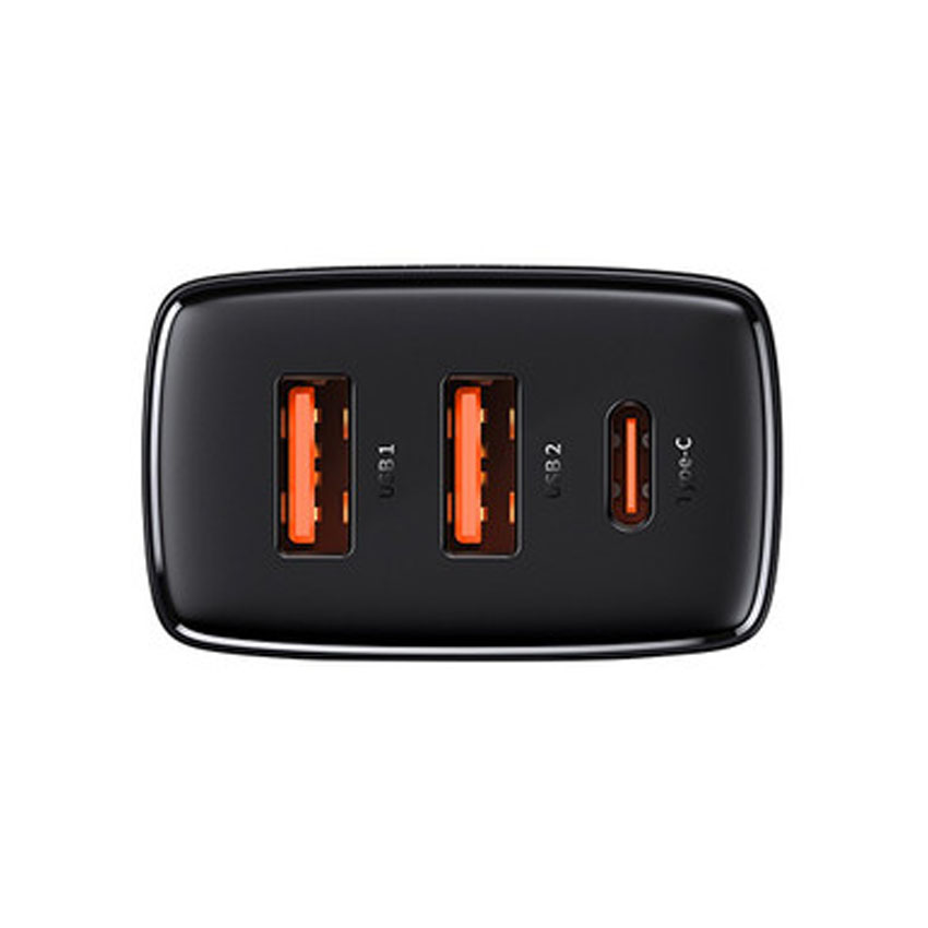 Sạc nhanh hiệu Baseus Compact 2U+C 30W EU - Màu đen 3