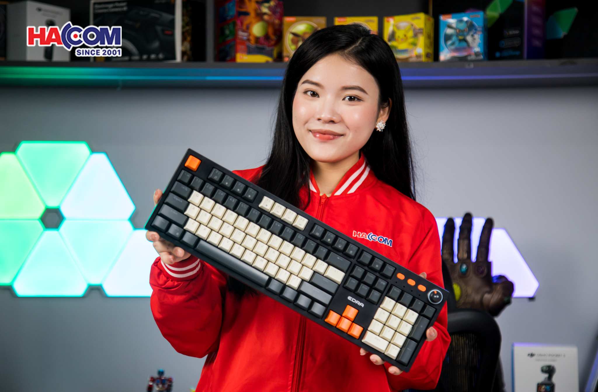 Bàn phím cơ EDRA EK3104K Brown switch 1