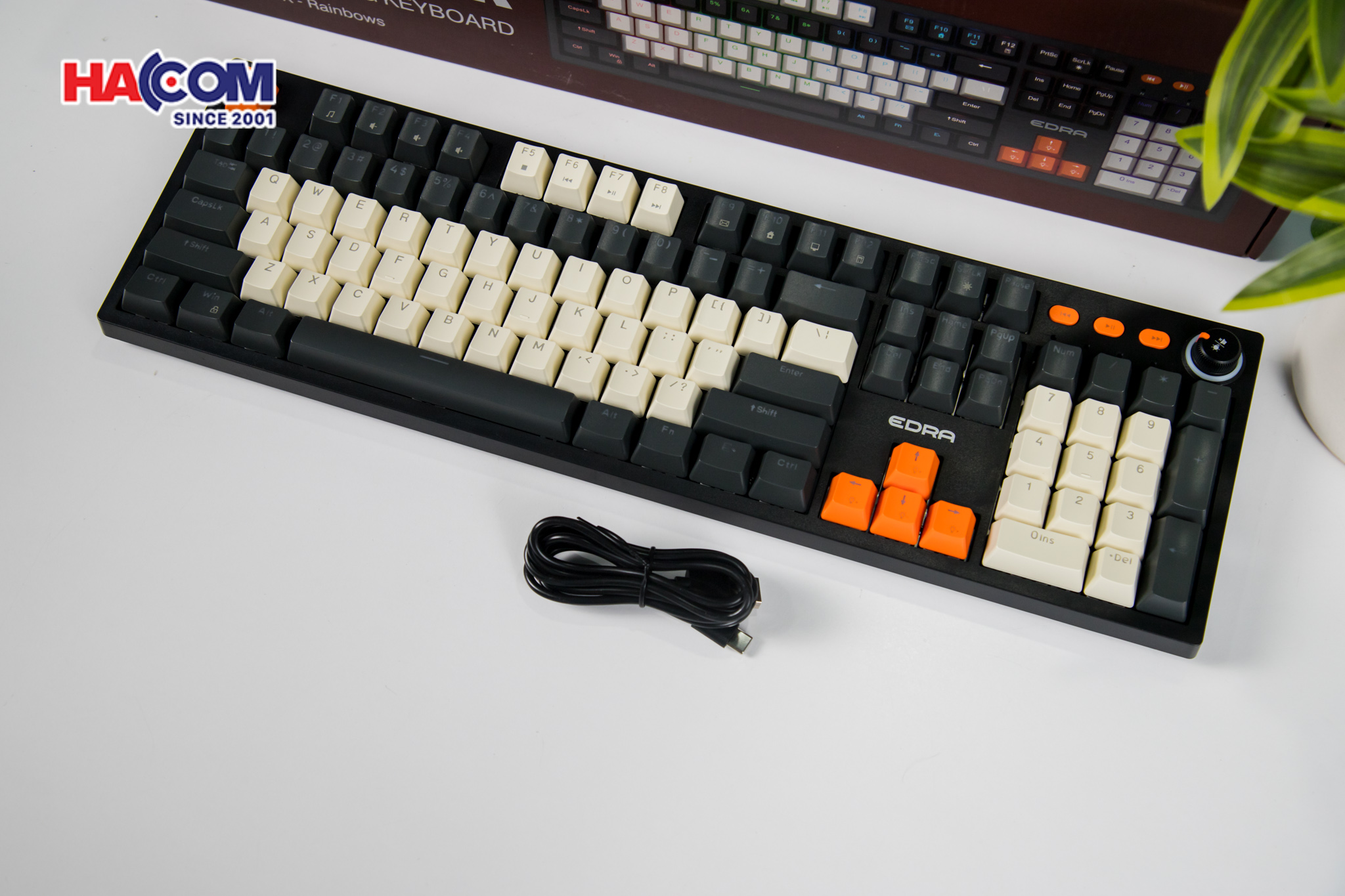 Bàn phím cơ EDRA EK3104K Red switch 3