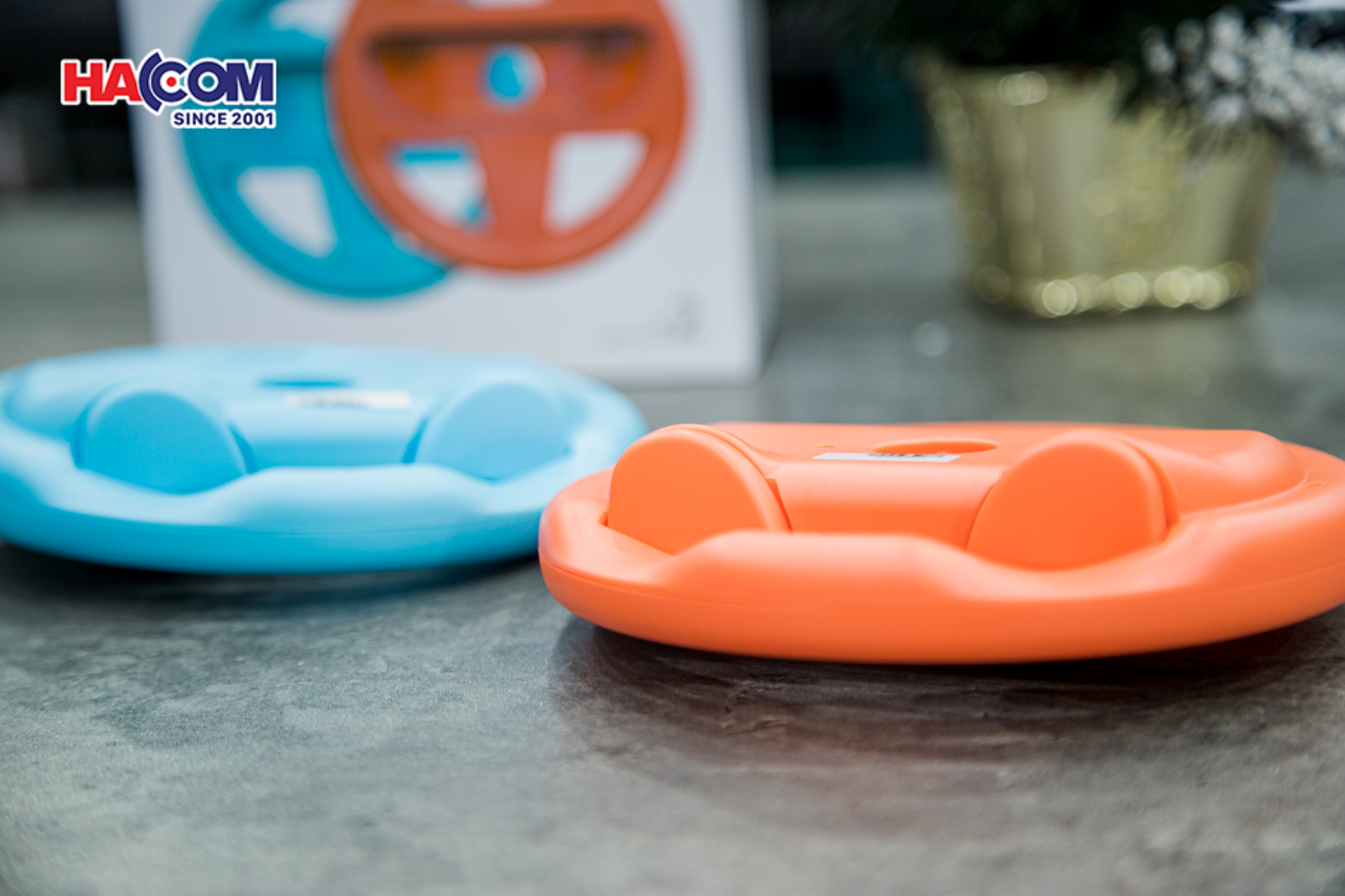 Bộ vô lăng steering wheel for Nintendo Switch 2 màu xanh pha cam JYS-NS2261 5