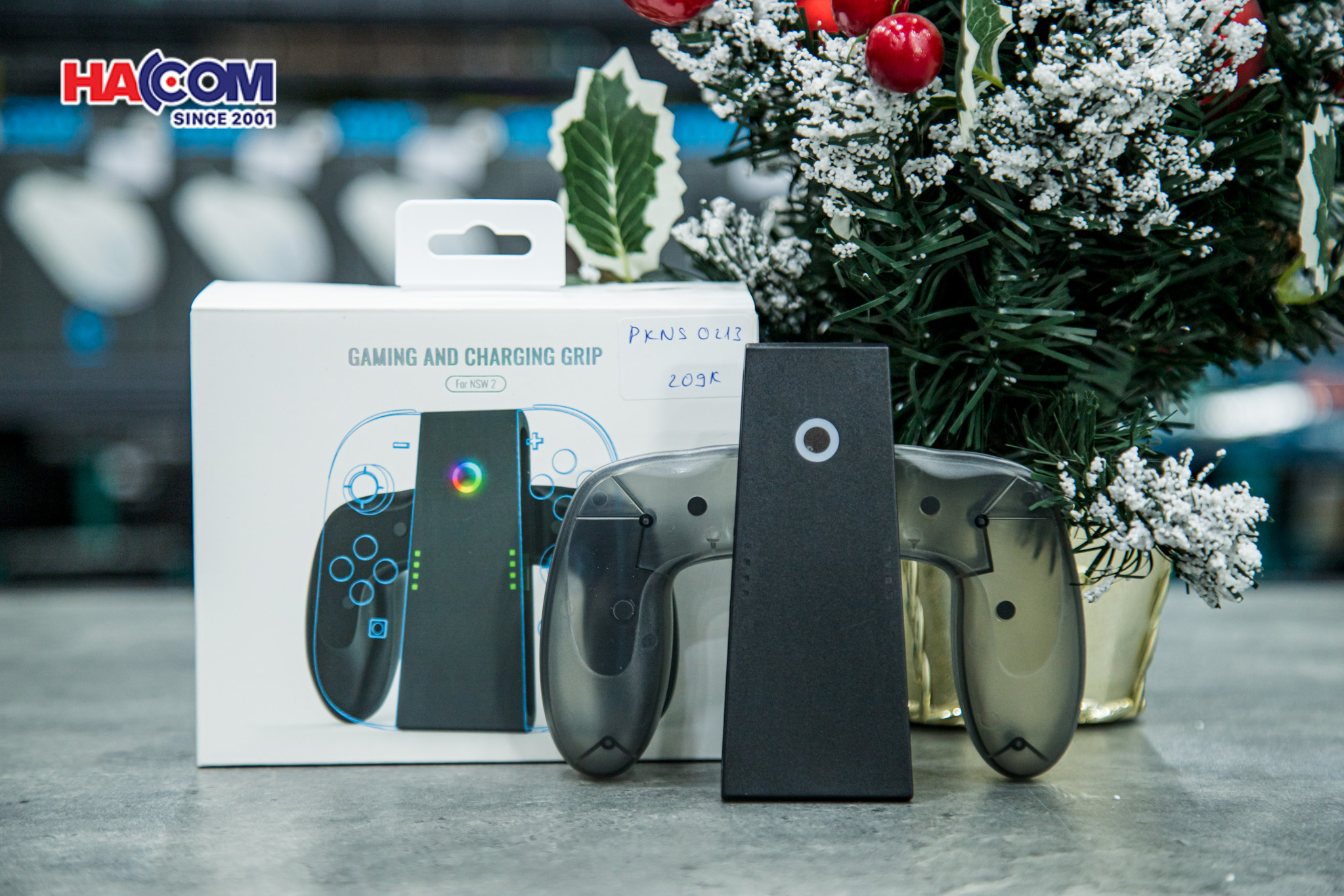 Grip Sạc Joy Con Nintendo Switch 2 màu xám JYS-NS2287 19