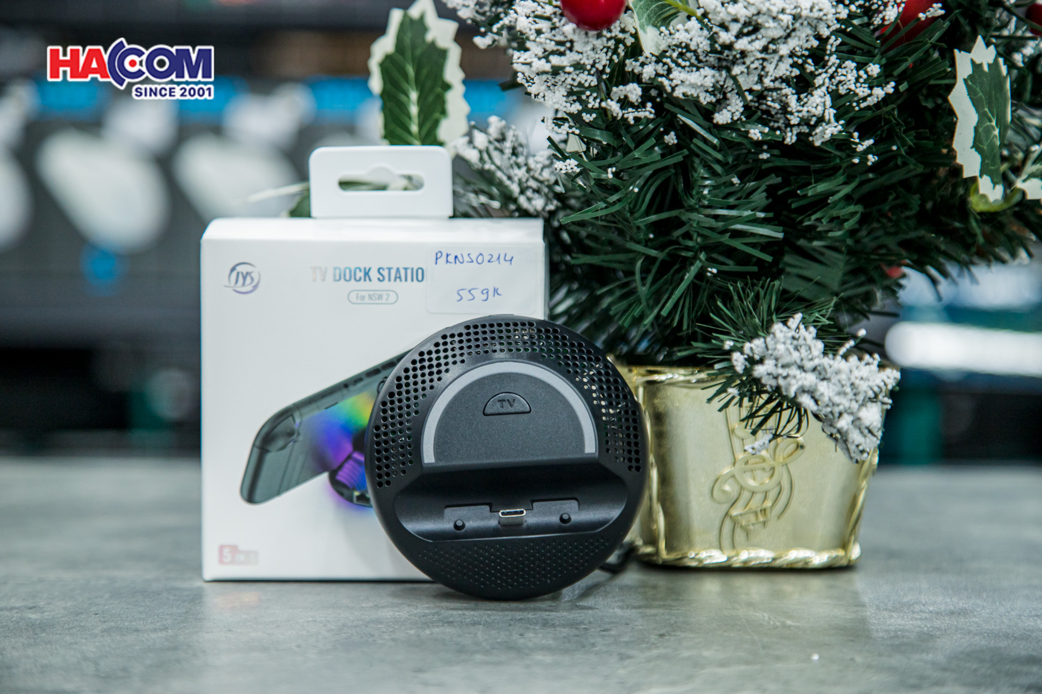 Sạc mini kiêm dock chuyển TV 5 in 1 cho Nintendo Switch 2 màu đen JYS-NS2289 17