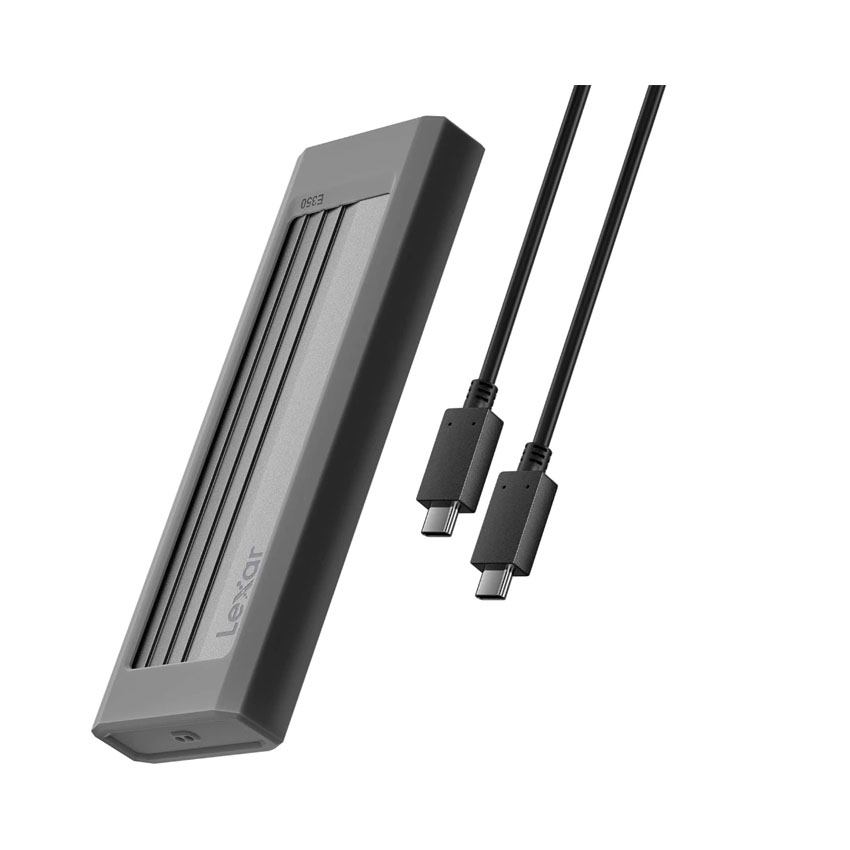 Hộp đựng ổ cứng SSD M2 NVMe LEXAR E350 (LPAE350-RNGNG) (hỗ trợ cả M2 NVMe và SATA)