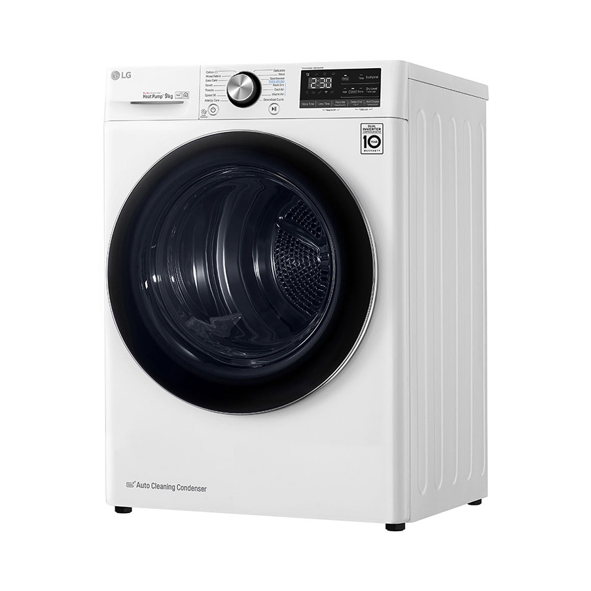 Máy sấy quần áo bơm nhiệt 9 kg LG DVHP09W 2